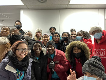 Winter Community Baby Shower Group Picture